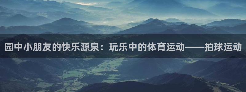 动感熊猫体育公园：园中小朋友的快乐源泉：玩乐中的体育运动——拍球运动